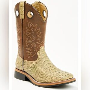 Kids Crocodile Pattern Cowboy Cody James Boots